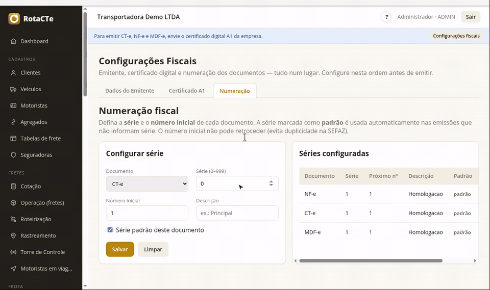 O cadastro de cliente preenchido com os campos que o fiscal exige